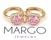 эксклюзивные серьги с позолотой swarovski