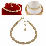 BRACELET GOLD CELEBRITY NEREZOVÁ OCEL