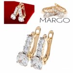 exklusive swarovski vergoldete ohrringe