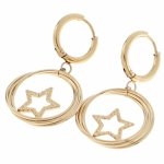 goldene Ohrringe aus Edelstahl