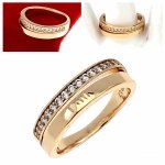 Goldring 18,60 mm. vergoldete Verlobung Xuping