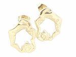goldene Ohrringe aus Edelstahl