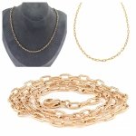 Gold vergoldete Kette 18 Karat Xuping