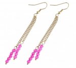 gold earrings made of stainless steel