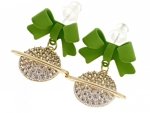 gold plated earrings with exclusive cubic zirconia