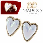 gold earrings made of stainless steel