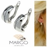gold plated earrings with exclusive cubic zirconia
