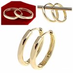 gold plated earrings with exclusive cubic zirconia