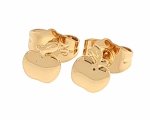 gold plated earrings with exclusive cubic zirconia