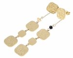 gold earrings made of stainless steel