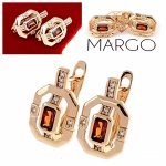 gold plated earrings with exclusive cubic zirconia