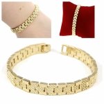 gold bracelet for a gold-plated leg
