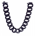 Gold chain acrylic necklace