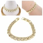 gold bracelet for a gold-plated leg