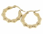 gold earrings made of stainless steel
