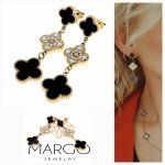 gold earrings made of stainless steel