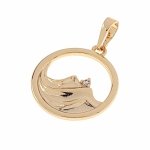 gold pendant 18k shiny xuping