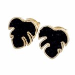 gold earrings made of stainless steel