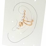 gold plated earrings with exclusive cubic zirconia