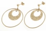 gold earrings made of stainless steel