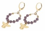 gold earrings made of stainless steel