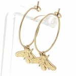 gold earrings made of stainless steel