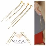 gold earrings made of stainless steel