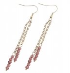 gold earrings made of stainless steel