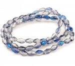 Glass beads faceted strands