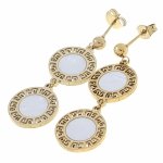 gold earrings made of stainless steel