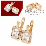 exclusive swarovski gold-plated earrings