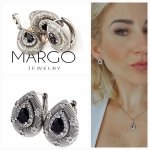 18k gold plated set pendant earrings xuping