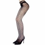 Black fishnet stockings with rhinestones