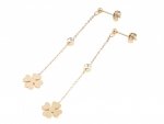 gold earrings made of stainless steel