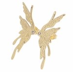 gold earrings made of stainless steel
