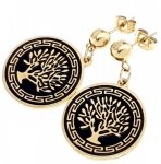 EARRINGS SILVER STAINLESS STEEL CELEBRITY