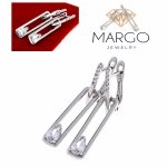 gold plated earrings with exclusive cubic zirconia