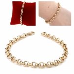gold bracelet for a gold-plated leg