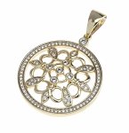 gold pendant 18k shiny xuping