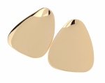 gold plated earrings with exclusive cubic zirconia