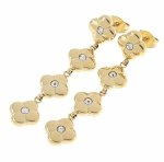 gold earrings made of stainless steel