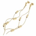 gold earrings made of stainless steel