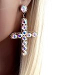 EARRINGS GOLD LONG ZIRCONIA WEDDING WEDDING
