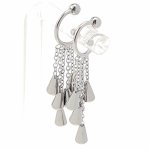 gold earrings made of stainless steel