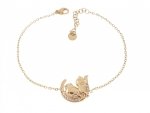 BRACELET GOLD CELEBRITY STAINLESS STEEL