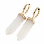 gold earrings made of stainless steel