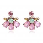 EARRINGS GOLD LONG ZIRCONIA WEDDING WEDDING