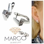gold plated earrings with exclusive cubic zirconia