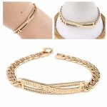 gold bracelet for a gold-plated leg