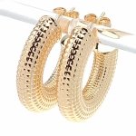gold plated earrings with exclusive cubic zirconia